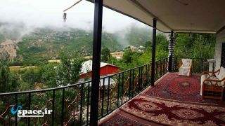 چشم انداز زیبا از تراس کلبه اقامتی بالاکایلو - لوکال چلی - علی آباد کتول - گلستان